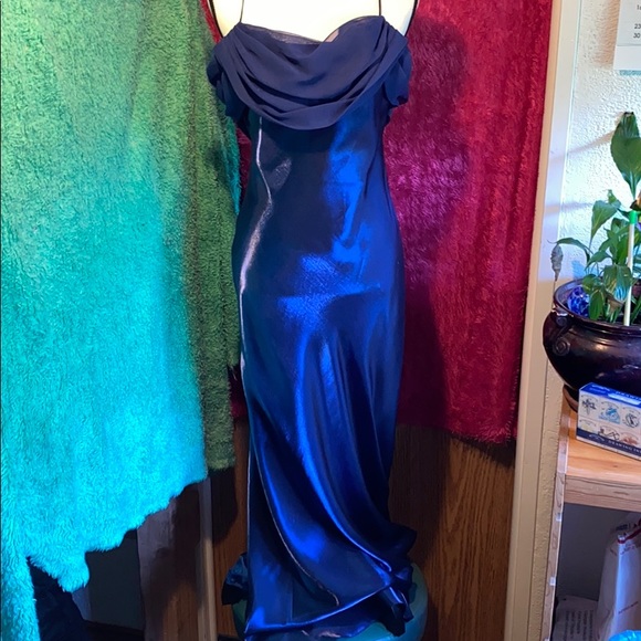 Dollar Dresses & Skirts - Beautiful Metallic blue gown